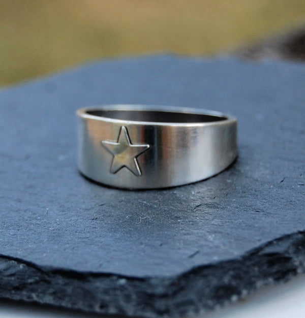 Tapered Lone Star Ring