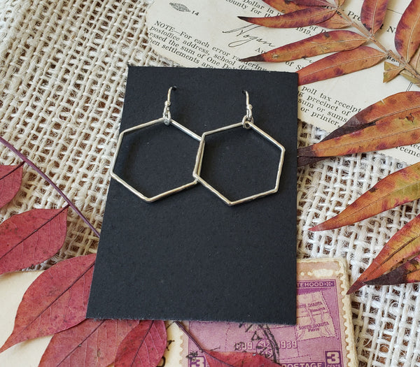 Medium Hexagon Hoops