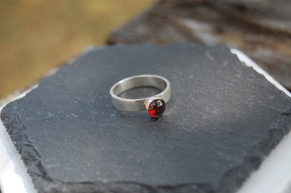 Garnet on sterling