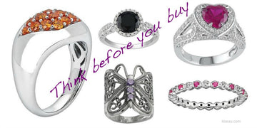sterling silver rings topaz ruby diamond stones set in them