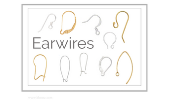 seven different types of earwires on a white background 
