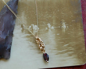 gold byzantine pendant by kbeau jewelry