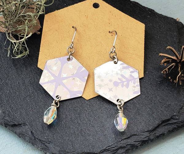 Tea Tin Hexagonal Earrings