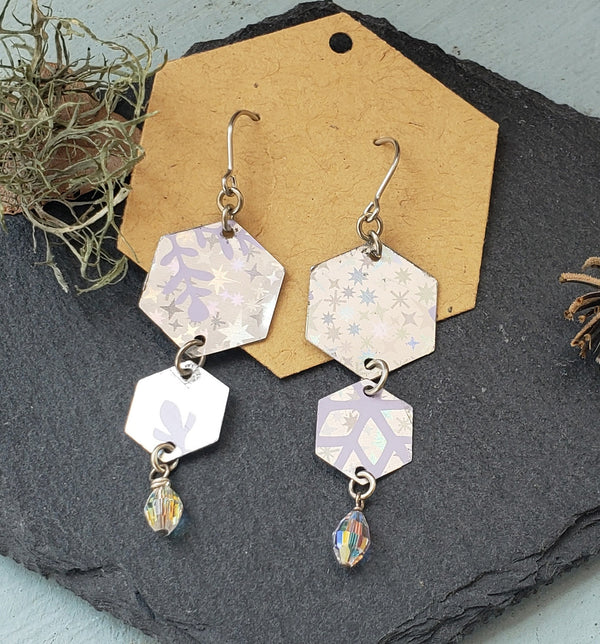 Tea Tin Hexagonal Earrings