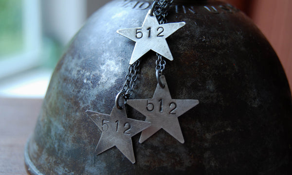 512 star necklace sterling silver