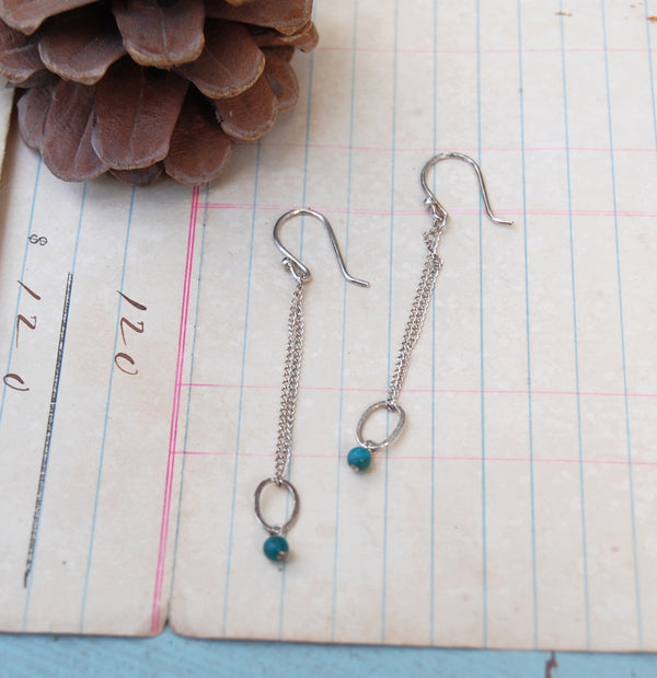 Sterling Ovals with Turquoise